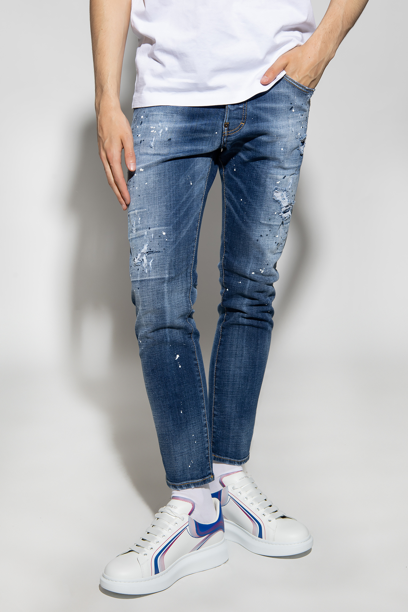 Dsquared2 Beer Laser SkaterJeans - デニム/ジーンズ